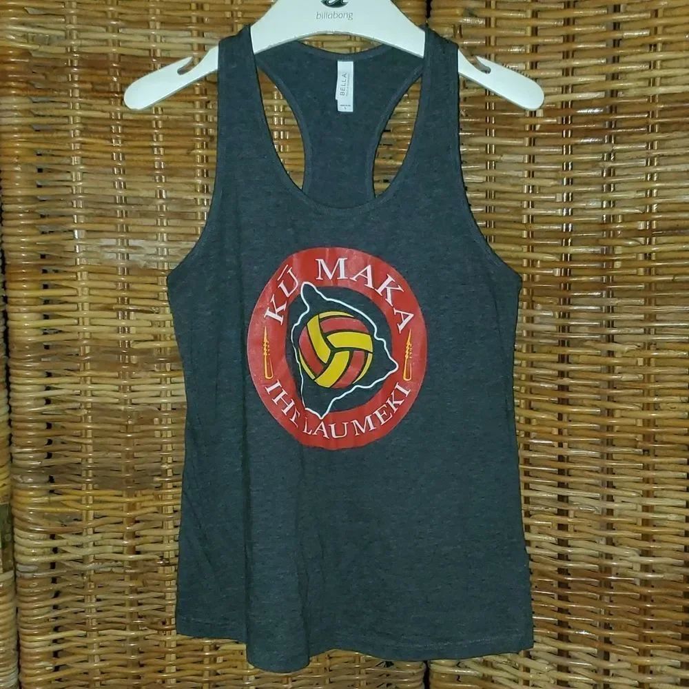 Big Island Hawaii Volleyball Ku Maka Ihe Laumeki Tank Top L